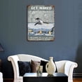 thumbnail image 3 of Get Naked Just Kidding This is A Half Bath Penguin Art Vintage Tin Sign Penguin Lover Gift Bathroom Decor Plate Plaque Metal Tin Sign Birthday Anniversary Housewarming Gift 12"x16", 3 of 8