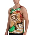 thumbnail image 2 of Rateoe Christmas Cookies Pattern Sleeveless Gym Shirt Muscle Tee Breathable Workout Shirt Slim-Fit Tank Quick Dry Fit Muscle Tank Top Bodybuilding Sleeveless T Shirt-Small, 2 of 7