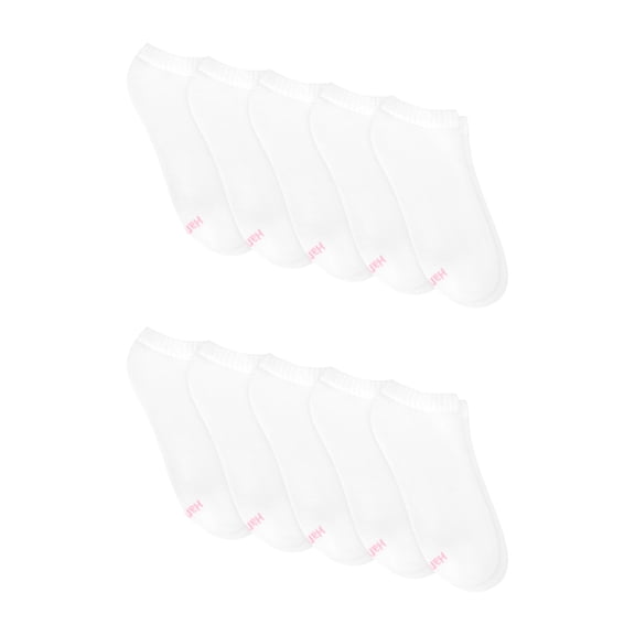 Hanes Womens CottonSoft No Show Socks, 10-Pack, Size 4-10