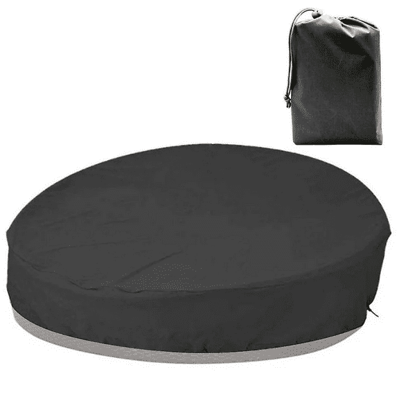 Patio Round Daybed Cover , Outdoor Garden Furniture Cover Heavy Duty Oxford Fabric Day Bed Sofa Cover Waterproof UV & Weather Resistant