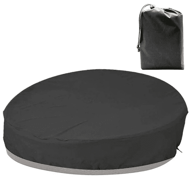 Housse de Protection Extérieure pour Tondeuse à Gazon, Protection Imperméable et UV Robuste pour Rangement Toute l'Année, Sangles à Fermeture par Clic, Cordon Élastique, Évents, Rembourré