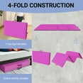 thumbnail image 5 of BalanceFrom Versatile 4'x8'x2" High-Density Gym Mats - Extra Thick, Anti-Tear, Easy-Clean, Foldable for Aerobics, Yoga, Martial Arts, with Durable Vinyl and Velcro, Pink, 5 of 5