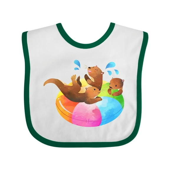 Inktastic Cute Otter Float Boys or Girls Baby Bib