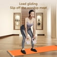 thumbnail image 4 of 140/180/200cm Yoga Sliding Mat Sport Fitness Glide Pilates Skating Training Board Mat for Ice Hockey Roller Skating Leg Exercise (Pink,200x50cm ), 4 of 7