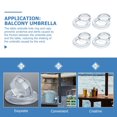 thumbnail image 2 of LEEYNEER Anneau de Parasol de Table en Silicone pour Patio Extérieur Transparent, 2 of 6