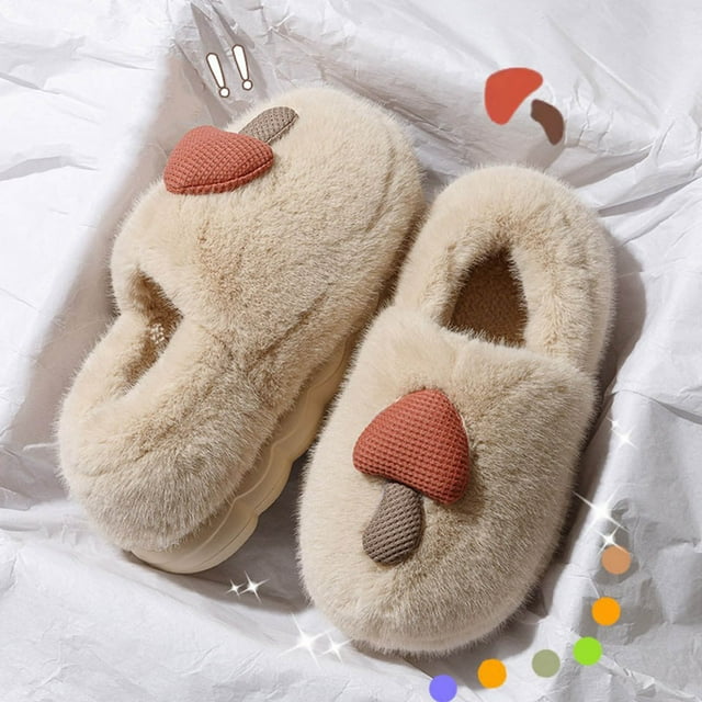 Pantoufles d'Hiver pour Femmes Adultes, Pantoufles d'Intérieur en Peluche Douces pour Dames, Pantoufles de Maison, Chaussures d'Intérieur, Pantoufles d'Intérieur Chaudes pour Femmes