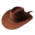 thumbnail image 1 of Retro Solid Color Cowboy Hat Breathable Jazz Hat All-match for Outdoor Casual, 1 of 3
