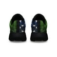 thumbnail image 4 of Irish Celtic Knot Cross Irish In My Veins American flag In My Heart Shoes Sneakers Black Size 10, 4 of 7
