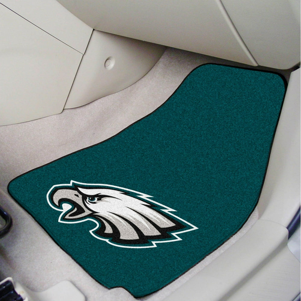 Philadelphia Eagles 2pc Carpeted Car Mats 17"x27"