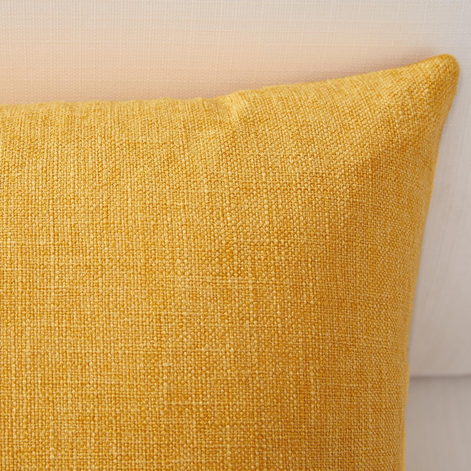 Cterwk Pack of 2 Decorative Linen Throw Pillow Covers Square Pillowcases Cushion Covers for Home Decor Sofa Bedroom Car, 24x24 Inch
