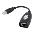 thumbnail image 1 of Cable adaptador de red extensor Ethernet de 4 puertos USB 2.0 a concentrador RJ45, 1 of 11