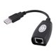 thumbnail image 1 of Adaptador extensor de extensión USB, 4 puertos USB 2.0 US Bto R Cable de extensión Adaptador de red USBR Diseño a prueba de futuro, 1 of 9