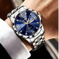 thumbnail image 4 of LAATIKUI Reloj de Cuarzo para Hombre Impermeable Casual de Negocios Luminoso para Regalo, 4 of 7
