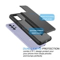 thumbnail image 4 of Galaxy A52 4G 5G Case, Cover Case for Galaxy A52 5G 6.5", Njjex Shock Absorbing Dual Layer Silicone & Plastic Bumper Rugged Grip Hard Protective Cases Cover for Samsung Galaxy A52 2021 -Black, 4 of 7