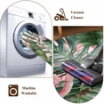 thumbnail image 6 of Pink Flamingo Large Area Rugs 6x9 ft Country Tropical Animal Green Monstera Leaf Plant Farm Washable Rug Non Slip Indoor Carpet Absorbent Floor Mat for Living Room Bedroom Dining Room, 6 of 9