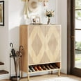 thumbnail image 4 of Tribesigns Shoe Cabinet with Doors, 6-Tier Shoe Storage Cabinet with Adjustable Shelves, 24 Pairs Wood Shoes Rack Modern Shoe Storage Organizer for Entryway, Closet, Living Room, 4 of 6