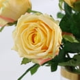 thumbnail image 3 of Artificial Flower Eco-friendly Anti-fade Plastic Simulation Rose Flower Decor for Home-White, 3 of 6