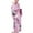 Pink, variant on Odeerbi Girls Pajamas Fashion Kimono Tradition Improved Printing Cardigan Robe Formal Wear Set Red