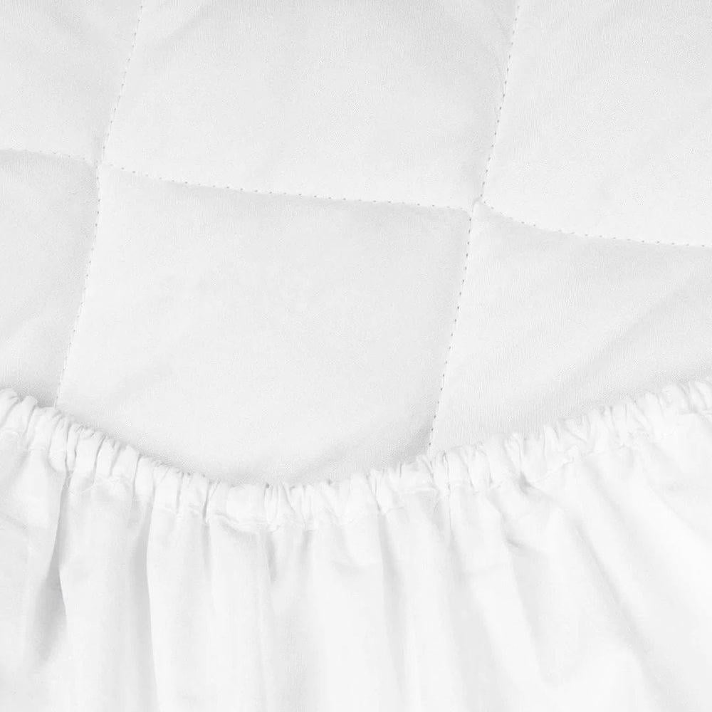 A Adios Quilted Premium Fitted Mattress Protector, King - Quilted design, Stretch Up to 16 inch, Soft and Fluffy, Machine Washable, Size (76 x80) King.