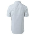 thumbnail image 2 of INSPIRE CHIC Inspired Men's Shirts Point Collar Short Sleeve Polka Dots Button Down Shirt 46 White, 2 of 7