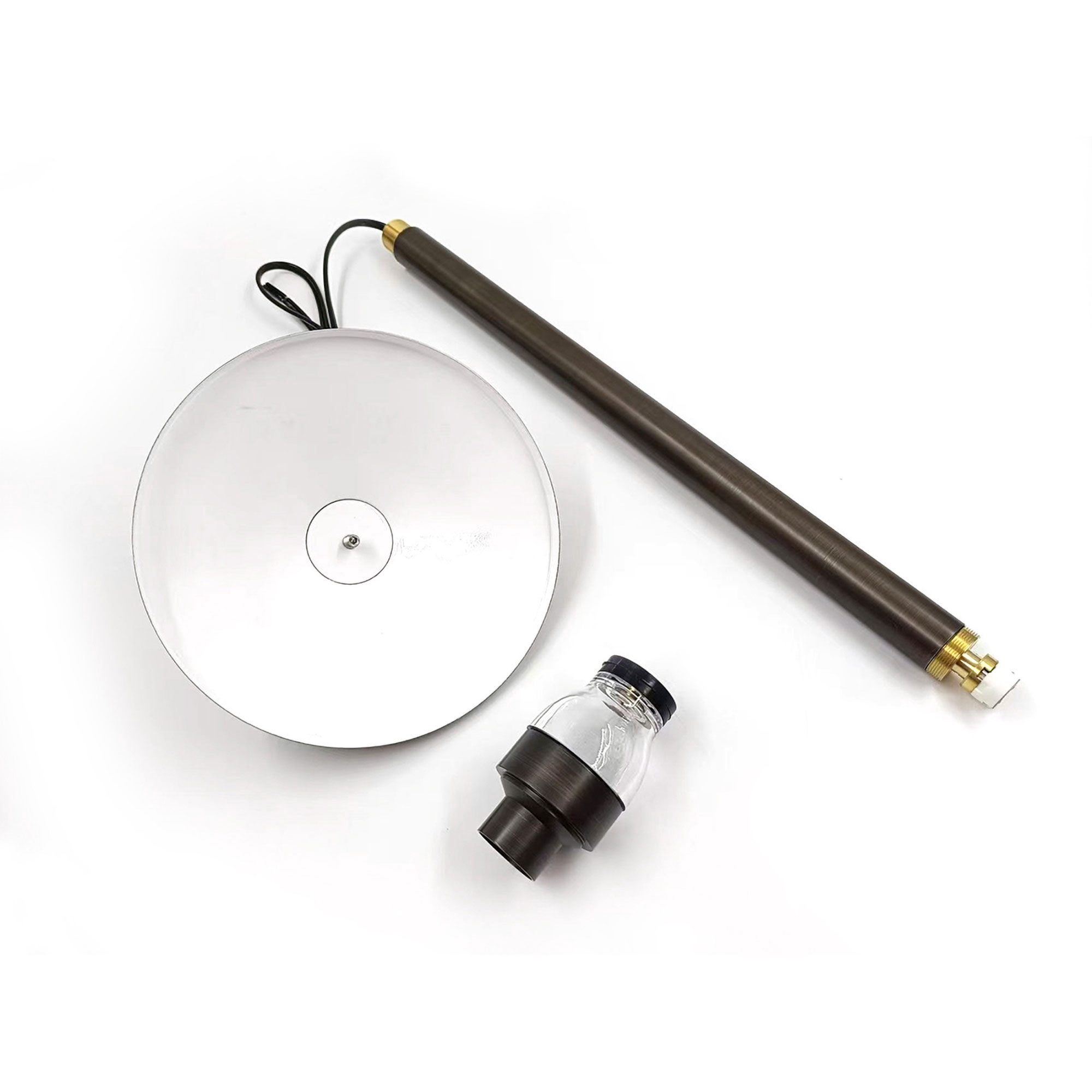 LNC 23.2"H LED Path Light, Antique Brass Finish, Outdoor Lighting for Walkways, Garden and Yard