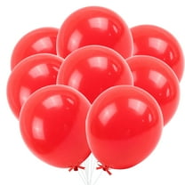 landege 20Pcs 10Inch Latex Balloons Party Thickened Pearlescent Shining Balloons For Birthday Decorations (Red)