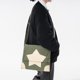 thumbnail image 3 of Bolso bandolera de pana de gran capacidad con estrella de moda, bolso para estudiantes con correa ajustable, 3 of 9