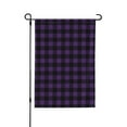thumbnail image 5 of Sigee Purple Black Plaid for Live Happy Decorative Small Garden Flag,Double Sided Yard Flags Holiday Garden Flags for All Seasons, 5 of 9