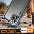 thumbnail image 4 of PlusAcc Waterproof Shockproof Case for iPhone 11 Pro Max with Screen/Camera Protector - Black, 4 of 9