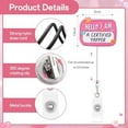thumbnail image 2 of Funny Nurse Badge Reel Pink Cute Badge Reel with Clip Nursing Retractable Hello I Am a Certified Yapper Card Holder for Nurses Social Worker, 2 of 7