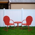 Efurden Outdoor Chairs, Retro Outdoor Furniture Metal Chairs for Lawn