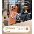 thumbnail image 5 of TORRAS O3 Fitness for iPhone 17 Pro Max Case, Fit for MagSafe with 360°Stand, Mil-Grade Protection, Camera Control, Translucent Slim, 6.9″,Cosmic Orange, 5 of 11
