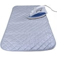 thumbnail image 4 of Magnetic Ironing Mat Blanket Ironing Board Replacement, Iron Board Alternative Cover, Portable Travel Ironing Pad, Quilted Heat Resistant Ironing Pad Cover for Washer, Dryer, Table Top 33"X 19", 4 of 7