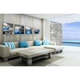 thumbnail image 3 of Blue Beach Wall-Art - Coastal Wall Decor For Bathroom - Model Lighthouse Decor - Seascape Picture For Living Room Boat Canvas Wall Art 14x14 Inches x 4Pieces, 3 of 6