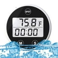 thumbnail image 3 of Cold immersion thermometer, multifunctional bath thermometer - floating thermometer for ice bath, waterproof cold thermometer with timer, 3 of 5