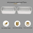 thumbnail image 5 of 4Pcs Aluminum Alloy Loaf Tin Rectangular Non-Stick Bread Mould Bread Loaf Pans Kitchen Dining Bar Supplies, 5 of 8