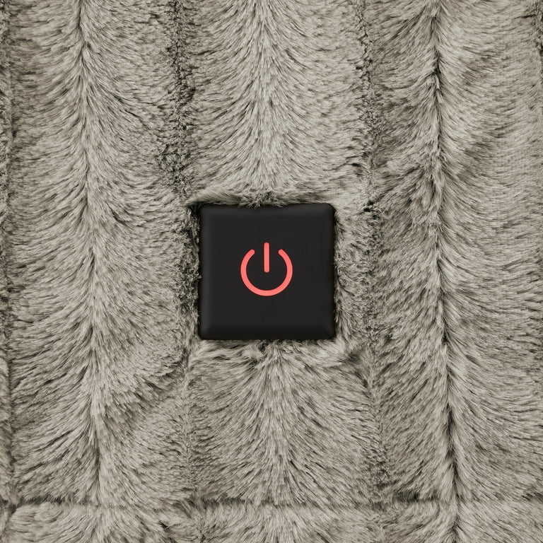 Brookstone london luxury heated throw sale