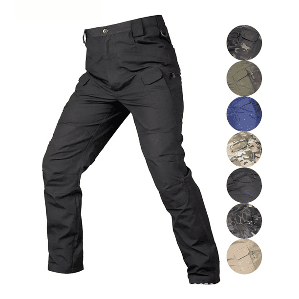 Pantalones de pesca de camuflaje resistentes al desgaste y a la tela escocesa a prueba de agua Pantalones de asalto ligeros para exteriores para hombres Four Seasons