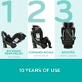 thumbnail image 2 of Evenflo Revolve360 Extend All-in-One Rotating Car Seat with Quick Clean Cover, Rowe Pink, 2 of 12