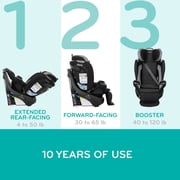 Evenflo Revolve360 Extend All-in-One Rotating Car Seat with Quick Clean Cover, Rowe Pink