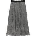 thumbnail image 2 of Marella Womens Two Tone Pleated Skirt blkwht 8, 2 of 2