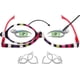 thumbnail image 4 of 2 Pack Magnifying Makeup Glasses Eye Make Up Spectacles Flip Down Lens Folding Cosmetic Womens Reading Glasses +2.50, 4 of 5