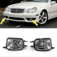 thumbnail image 2 of Car Front Bumper Fog Lights Lamp Foglight Without Bulb For C-class W203 2001-2007 Right 2158200656, 2 of 4
