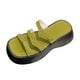 thumbnail image 3 of Sandalias planas informales sin cordones con soporte para el arco, ligeras, con plataforma, para mujer 37, 3 of 9