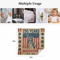 thumbnail image 5 of 250 Anniversary USA Flag Cloth Napkins, Statue of Liberty Vintage Washable and Reusable Dinner Napkins Set of 4, Table Napkin for Kitchen Party Birthday Wedding Hotel Housewarming 20"x20", 5 of 9