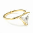 thumbnail image 2 of solitaire jewels 1CT Triangle Moissanite Solitaire Engagement Ring For Women, 14K Yellow Gold, 2 of 5