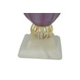 thumbnail image 4 of Handblown Glass Vase in Purple and Gold Multicolored with Gold Tones, 4 of 4