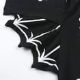 thumbnail image 4 of Bellafa Baby Bat Wings My 1st Halloween Outfit Skeleton Newborn Baby Boy Girl Black Bat Bodysuit Long Sleeve Romper With Hats, 4 of 11