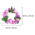 thumbnail image 4 of 6 diademas de flores hawaianas coloridas, tocados, coronas tropicales para luau hawaianos, suministros para fiestas (al azar), 4 of 7
