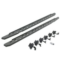 Go Rhino 69615587SPC RB30 Slim Line Running Boards with Mounting Bracket Kit For 15-24 F-150, F-250 Super Duty, F-350 Super Duty (Crew Cab Pickup)